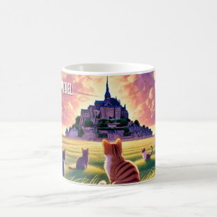 Cats at Mont Saint-Michel France  Coffee Mug