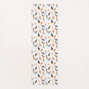 Cats back view Yoga Mat