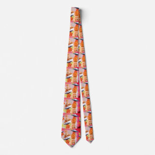 Cats, bacons and ufos tie