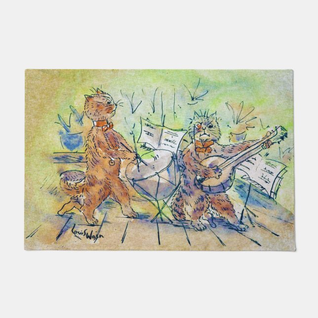Cats Band, Louis Wain Doormat (Front)