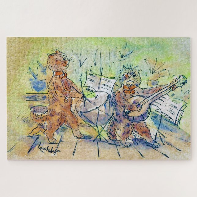 Cats Band, Louis Wain Jigsaw Puzzle (Horizontal)