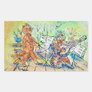 Cats Band, Louis Wain Sticker