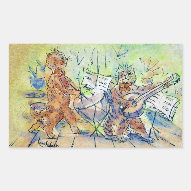 Cats Band, Louis Wain Sticker (Front)