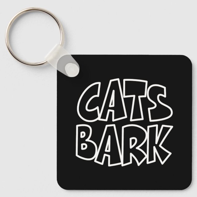 Cats Bark Keychain (Front)