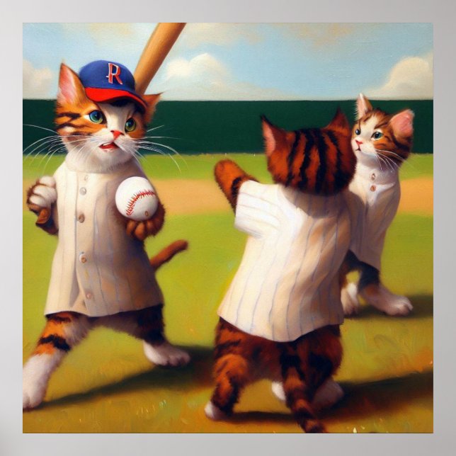 Cats Baseball Poster (Front)