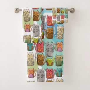Cats! Bath Towel Set