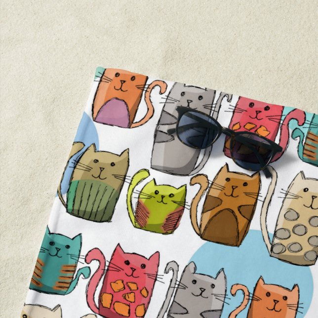 Cats! Beach Towel (In Situ)