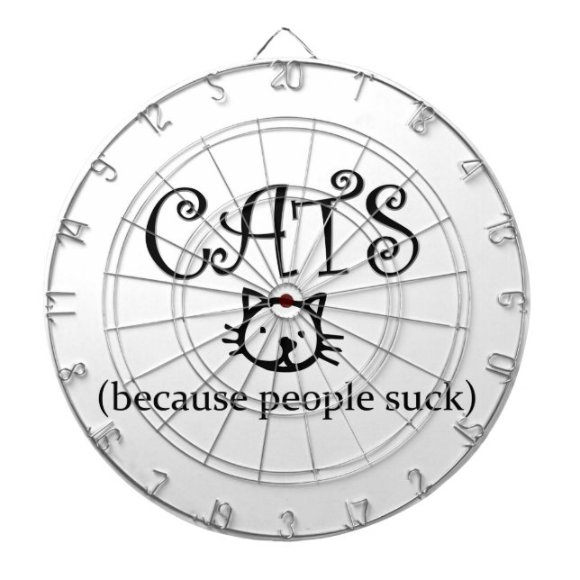 Cats, because people suck dartboard (Front)