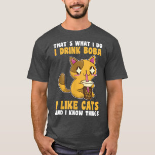 Cats Boba Tea Bubble Tea T-Shirt