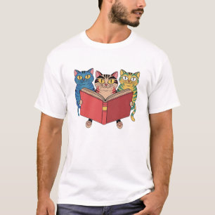 Cats Book T-Shirt