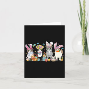 Cats Bunny Ears Easter Day  Card
