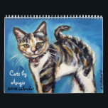 Cats by Angie 2012 Calendar<br><div class="desc">a whimsical calendar showcasing cat portraits by Angie Ketelhut. Great gift idea for a catlover~sure to bring smiles in 2012!</div>