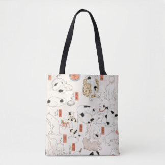 Cats by Utagawa Kuniyoshi Tote Bag