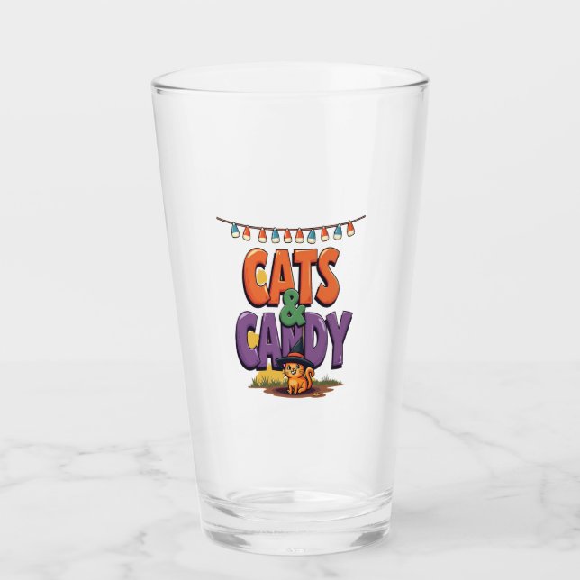 Cats & Candy Glass (Front)