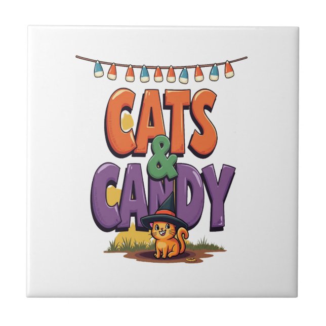 Cats & Candy Tile (Front)