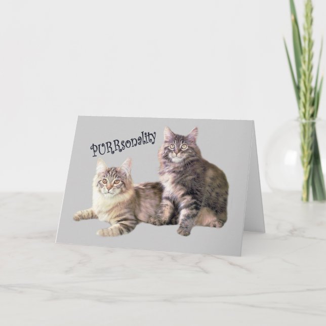 Cats Card PURRsonality (Front)