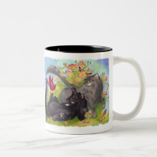 Cats, Cardinals and Roses / Mug