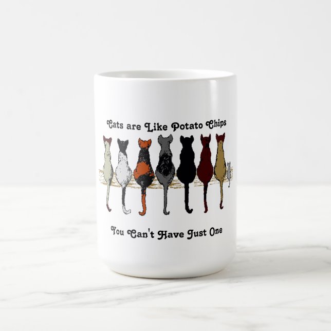 Cats, Cats, Cats and a Kitten Mug (Center)