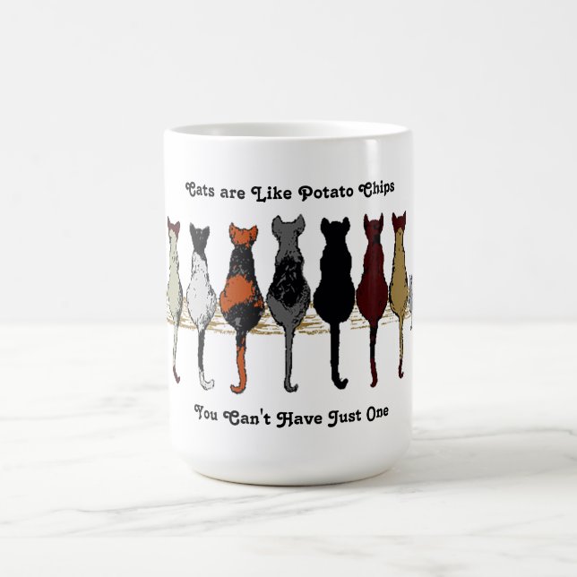 Cats, Cats, Cats and a Kitten Mug (Center)
