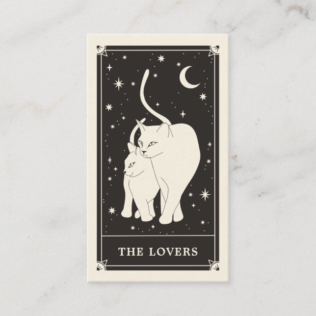 Cats célestes Mariage Tarot Enregistrer la carte d (Devant)