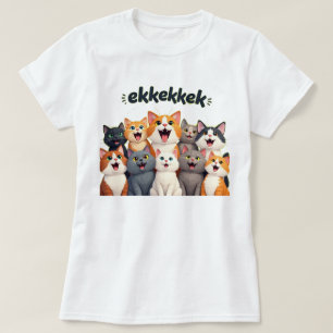 Cats chattering, chirping, ekekek T-Shirt