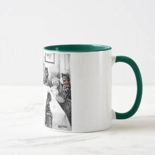 Cats Christmas Catastrophe by Louis Wain Mug