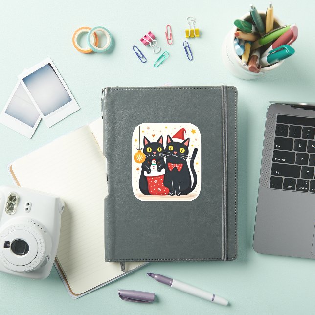 Cats Christmas Retro 50s 60s Xmas (1) (iPad Cover)