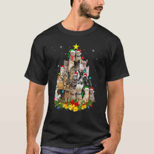 Cats Christmas Tree Ornament Decor 1 T-Shirt