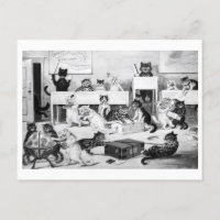 Cats Classroom Discipline, Louis Wain