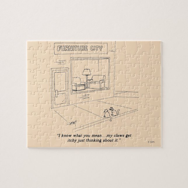 Cats Clawing Furniture Jigsaw Puzzle (Horizontal)