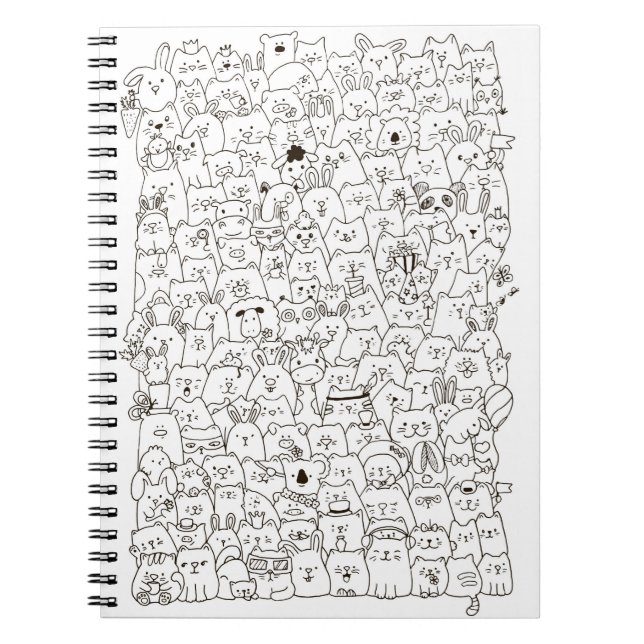 "Cats & Co" Doodle Notebook (Front)