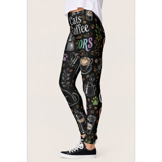 Cats & Coffee Coffee Lover Leggings