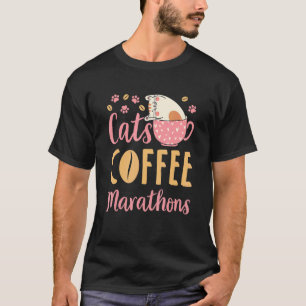 Cats Coffee Marathons Cat Marathon Runner 1 T-Shirt