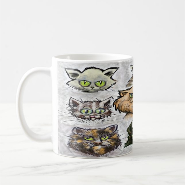 Cats Coffee Mug (Left)