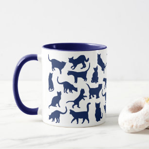 Cats Colour Blue Mug