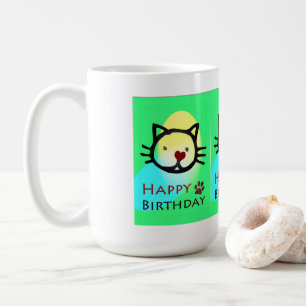 Cats Colourful Cat Paws Coffee Mug