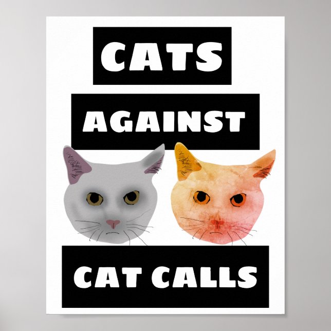 CATS CONTRE CAT APPELS POSTERS (Devant)