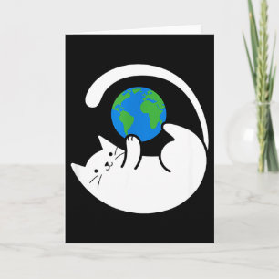 Cats Control The World Print Card