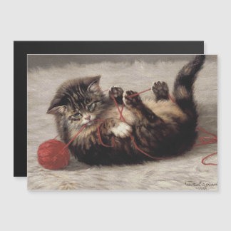 Cat's Cradle, A Cat Playing Ball of Yarn