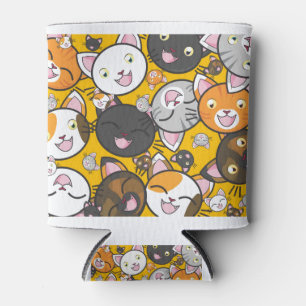 Cats Cute Kitty Kitties Adorable Feline Can Cooler