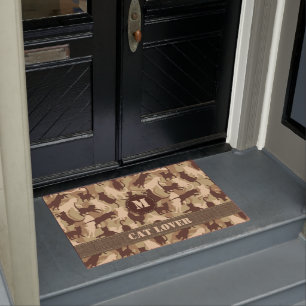Cats Desert Camouflage Doormat