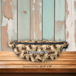 Cats Desert Camouflage Fanny Pack