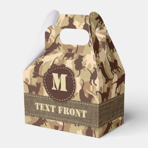 Cats Desert Camouflage Favor Box