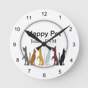 Cats & Dogs Veterinarian Pet Service Round Clock