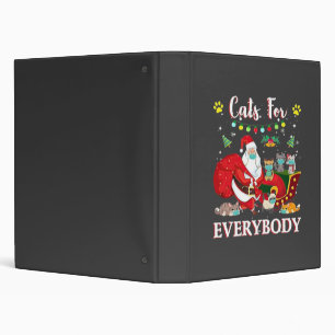 Cats Everybody Christmas Binder