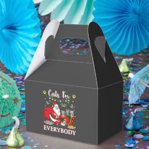 Cats Everybody Christmas Favor Box