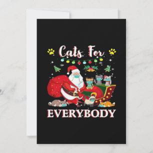 Cats Everybody Christmas Invitation