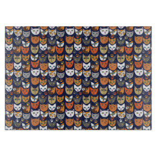 Cats Everywhere Cat Person Cutting Board