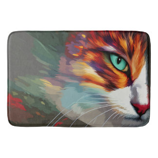 Cat's Eye Design Bath Mat