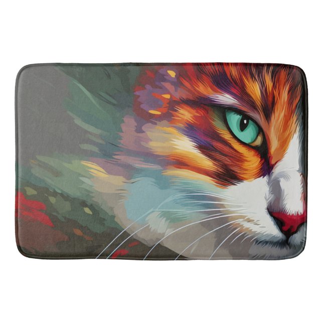 Cat's Eye Design Bath Mat (Front)